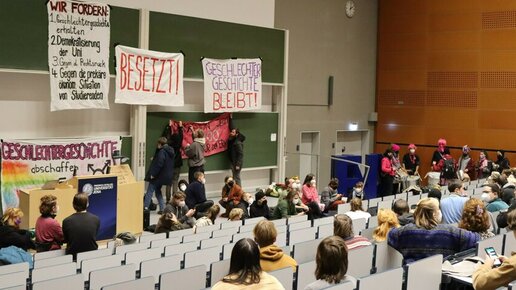 Ende des Fachs Geschlechtergeschichte: Hörsaal in Jena besetzt