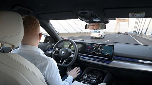 Technik: BMW I5 mit Autobahn-Assistent im Selbstversuch: Hände in den Schoß