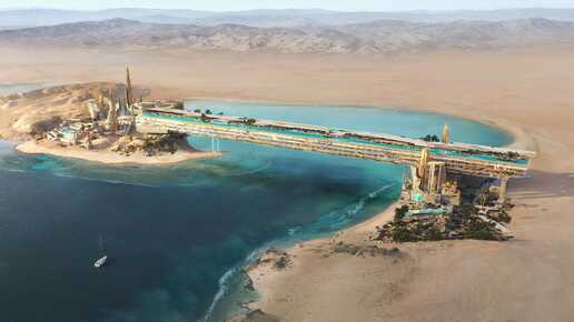 Für Milliarden-Projekt Neom plant Saudi-Arabien einen 450 Meter langen Infinity-Pool zu bauen