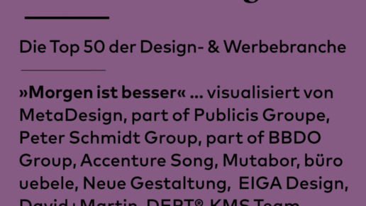Die 50 kreativsten deutschen Agenturen und Designbüros 2024!