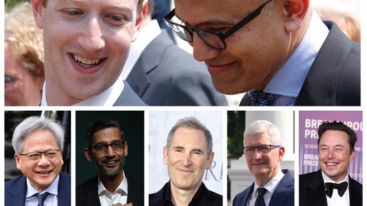 Apple, Google und Co.: Die „Magnificent 7“ sind zusammen 14 Billionen Dollar Wert – so viel verdienen ihre CEOs