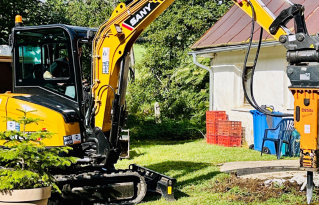 Sany SY35U: Bagger für anspruchsvolle GaLaBau-Projekte