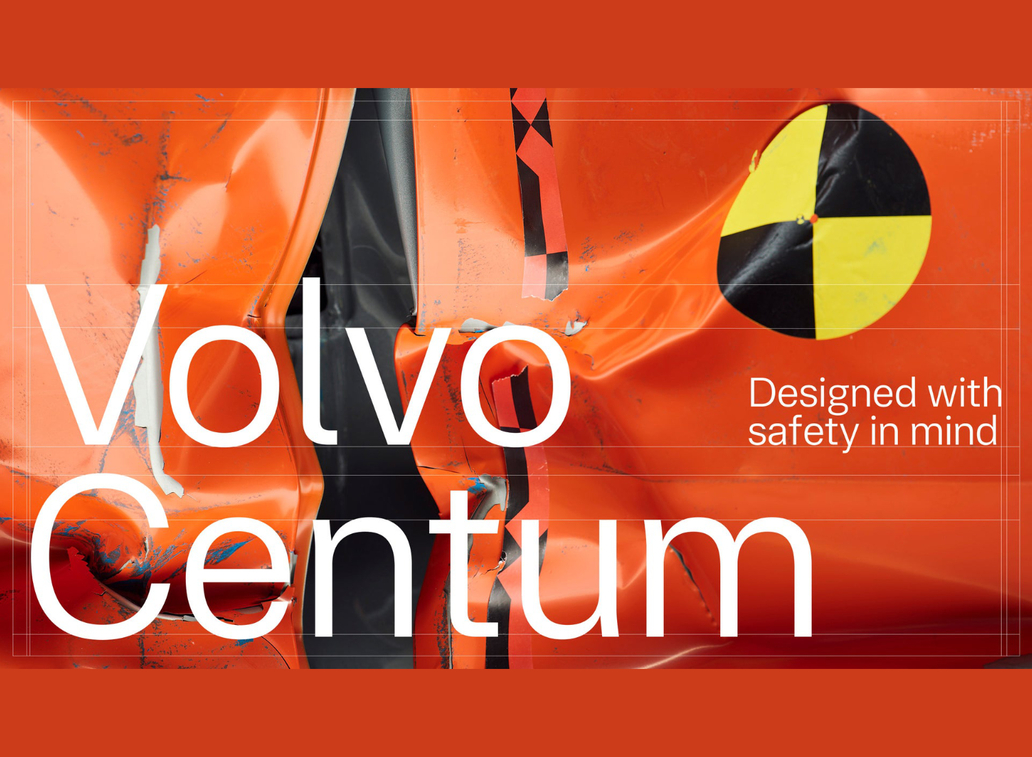 Volvo entwickelt eigene Schrift „Centum“ – Typografie wird Teil des Sicherheitskonzepts