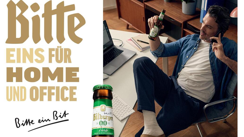 „Bitte eins für vor Vier“: Bitburger 0,0 % startet humorvolle Neujahrskampagne