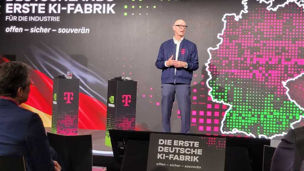 Telekom-Chef Höttges startet deutsche KI-Fabrik