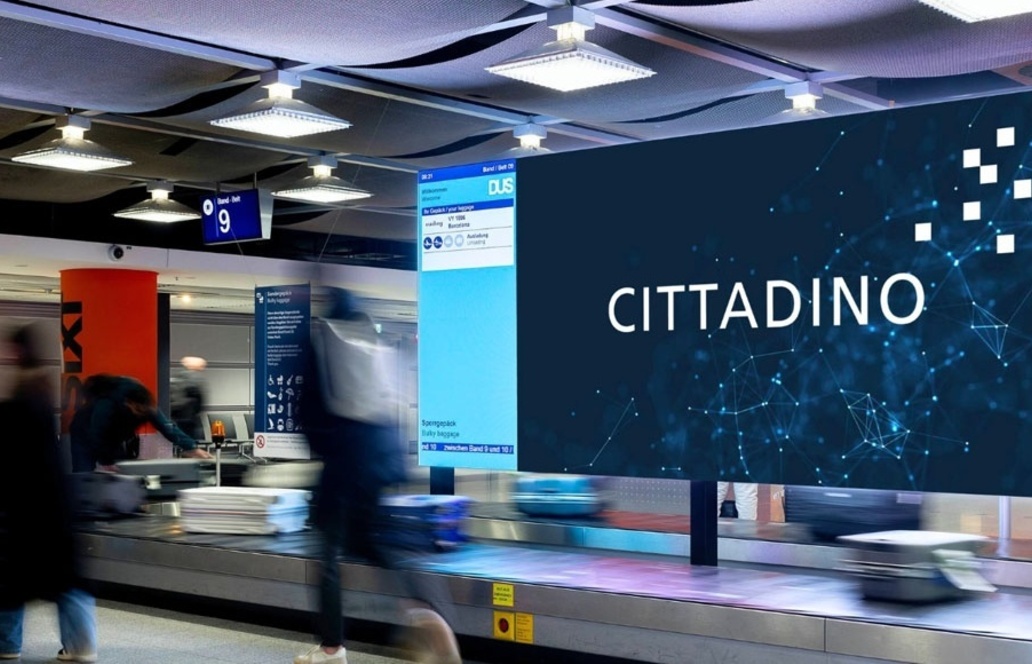 Cittadino und Düsseldorfer Airport bündeln DOOH und Fluggastinformation