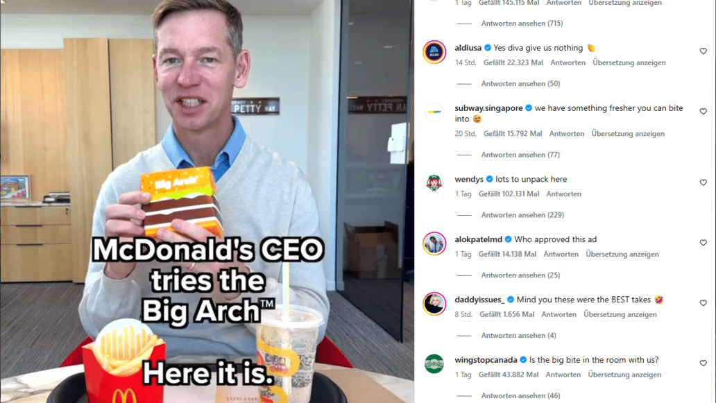 McDonald’s: „Als hätte er Angst“ – Chef erntet Spott nach Werbevideo
