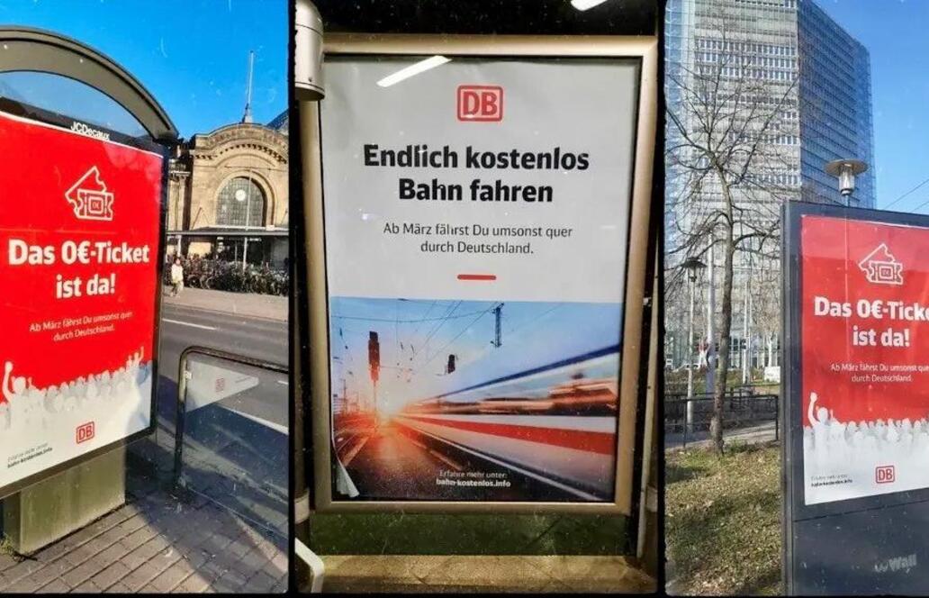 Satire gegen die Bahn: Fake-Plakate versprechen Gratisfahrten – Website setzt auf Zugverspätungs-Wetten