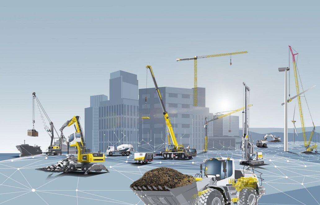 Liebherr entwickelt KI-Assistenz, Automatisierung und Fernsteuerung für Baumaschinen der digital vernetzten Baustelle