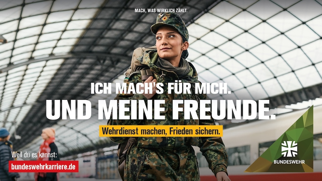 Bundeswehr startet Recruitingkampagne „Ich mach’s für mich. Und meine Leute“