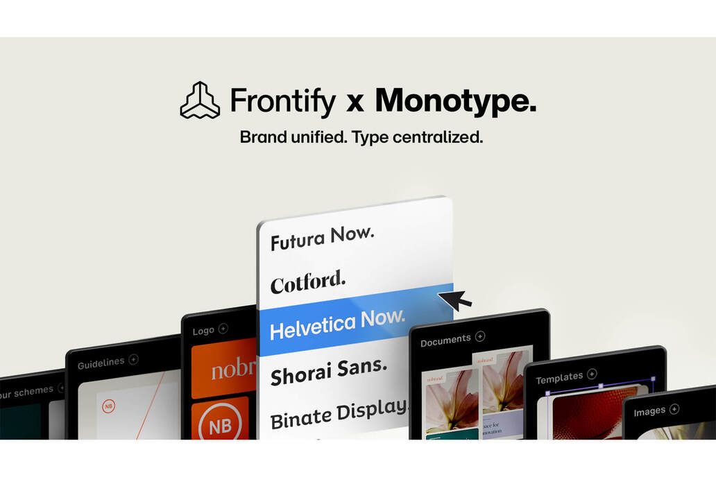 Monotype und Frontify - Schriften direkt im Brand-Management nutzen