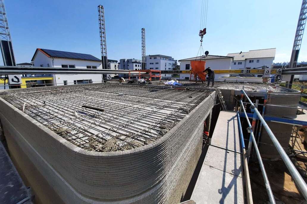 3D-Betondruck beschleunigt Wohnbau: Einfamilienhaus in Aalen entsteht in nur sechs Wochen Rohbauzeit