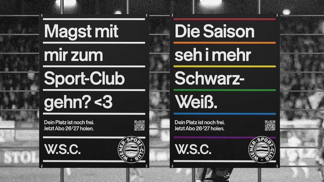 Wiener Sport-Club startet mit minimalistischer Kampagne und neuem Markenauftritt