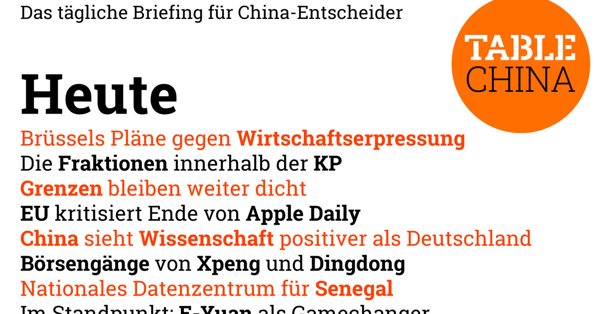 Heute Im China.Table: Grenzen Bleiben Dicht + Wie Fest Sitzt Xi Im Sattel?