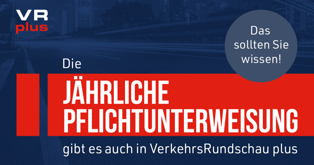 Online-Schulungen In VerkehrsRundschau Plus