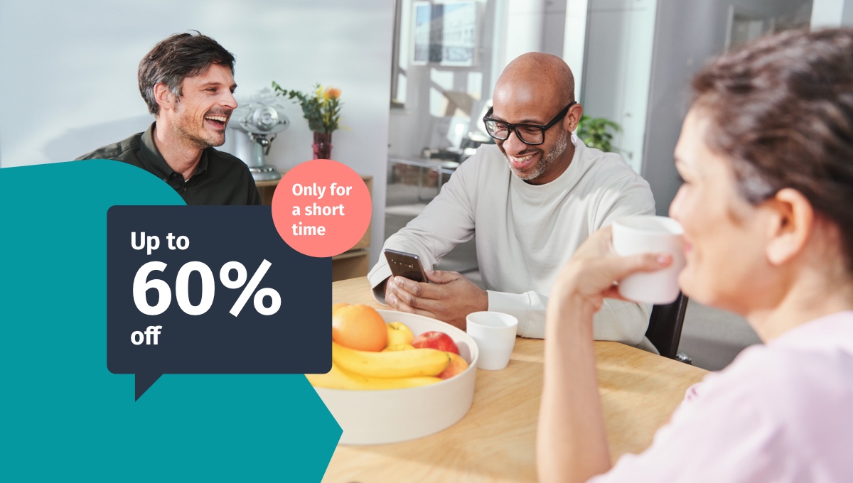 Up to 60% off